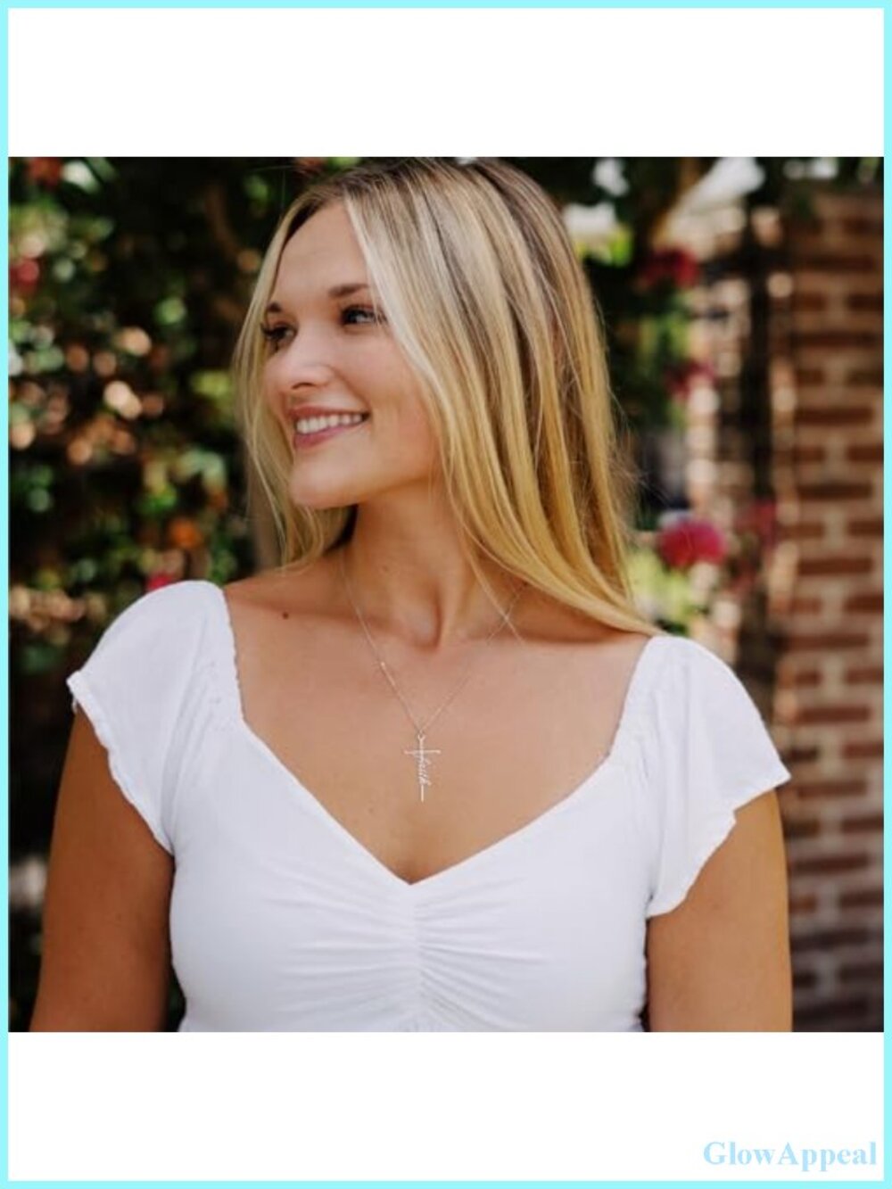 Mimi Cross Necklace Stainless Steel Christian Religious Gift - Picture 2 of 5